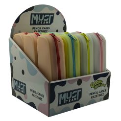 SILICONE PENCIL POUCH GLOW IN THE DARK 4 COLOURS