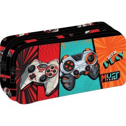 PENCIL CASE 2 ZIPPERS LET S PLAY