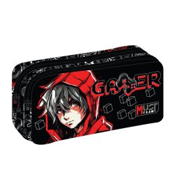PENCIL CASE 2 ZIPPERS GAMER