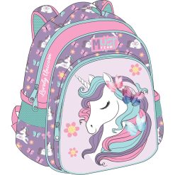 32 CM BACKPACK 2 CASES LOVELY UNICORN