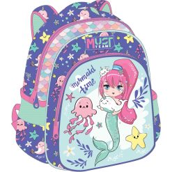 32 CM BACKPACK 2 CASES MERMAID TIME