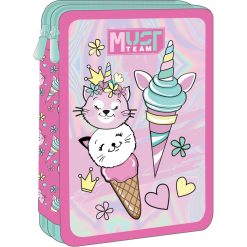 DOUBLE DECKER FILLED PENCIL CASE ICE CREAM