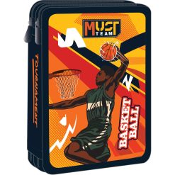 DOUBLE DECKER FILLED PENCIL CASE BASKETBALL TOURNAMENT
