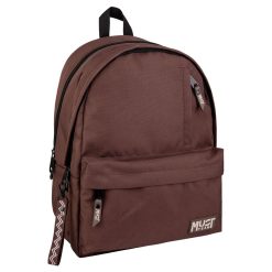 MONOCHROME 43 CM BACKPACK 2 COMPARTMENTS BROWN W/ BEIGE