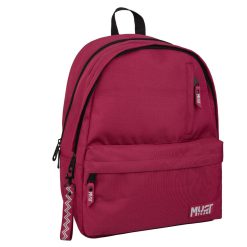 MONOCHROME 43 CM BACKPACK 2 COMPARTMENTS BORDEAUX W/ GREY
