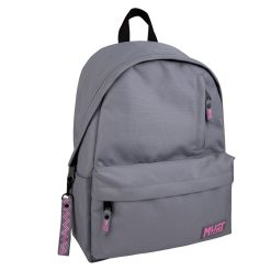 MONOCHROME 43 CM BACKPACK LIGHT GREY W/ PINK