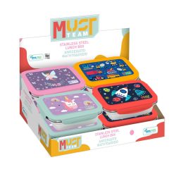 LUNCH BOX STAINLESS STEEL 900ML ASST
