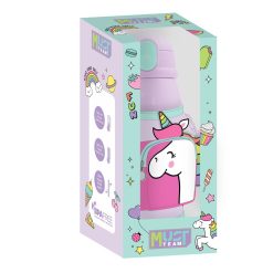 STAINLESS STEEL CANTEEN 500ML WITH CASE & STRAW UNICORN