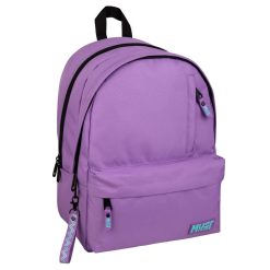 MONOCHROME 43 CM BACKPACK 2 COMPARTMENTS LIGHT PURPLE W/ LIGHT BLUE