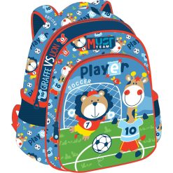 32 CM BACKPACK 2 CASES SOCCER PLAYER ANIMALS