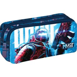 PENCIL CASE 2 ZIPPERS ROBOT