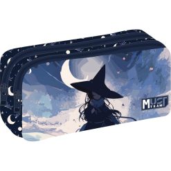 PENCIL CASE 2 ZIPPERS WITCH