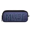 PENCIL CASE 2 ZIPPERS BLUE