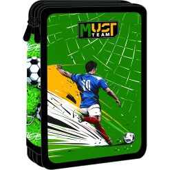 DOUBLE DECKER FILLED PENCIL CASE FOOTBALL
