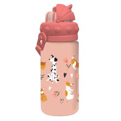 WATER CANTEEN PCTG 430ML WITH STRAW 4 DESIGNS