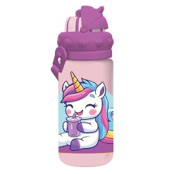 WATER CANTEEN PCTG 430ML WITH STRAW 4 DESIGNS