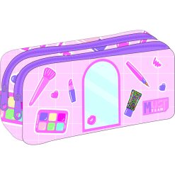 PENCIL CASE 2 ZIPPERS COSMETICS