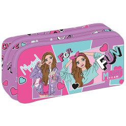 PENCIL CASE 2 ZIPPERS BESTIES