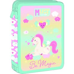 DOUBLE DECKER FILLED PENCIL CASE UNICORN