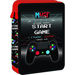 DOUBLE DECKER FILLED PENCIL CASE START GAME