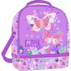 LUNCH BAG ISOTHERMAL BUTTERFLIES LILAC