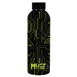 VACUUM FLASK 500ML STAINLESS STEEL BLACK TECH GREEN